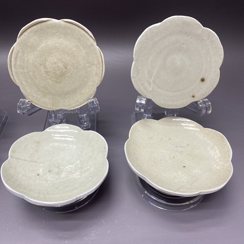 古玩陶瓷宋代影青茶墊,一組六只,杯墊,底托拍賣,當前價格189元