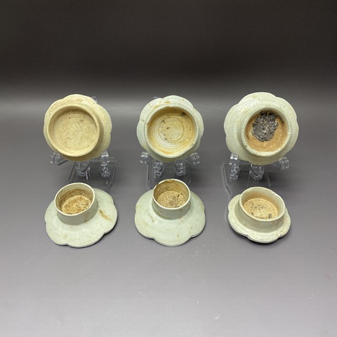 古玩陶瓷宋代影青茶墊/花口/6個(gè)/杯墊底托拍賣，當(dāng)前價(jià)格189元
