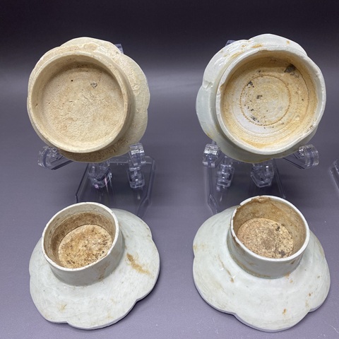古玩陶瓷宋代影青茶墊/花口/6個(gè)/杯墊底托拍賣，當(dāng)前價(jià)格189元