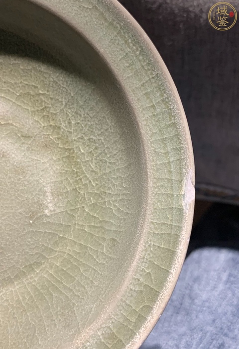 古玩陶瓷宋代·青釉折沿洗 真品鑒賞圖