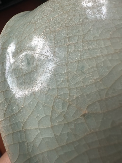 古玩陶瓷龍泉窯青釉碗真品鑒賞圖