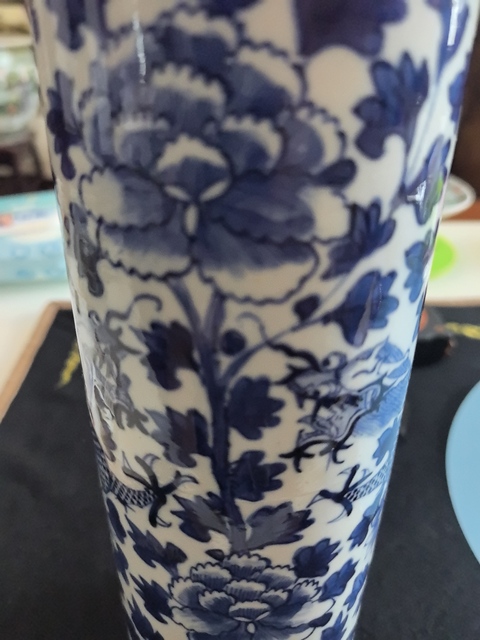 古玩陶瓷青花龍紋箭筒真品鑒賞圖