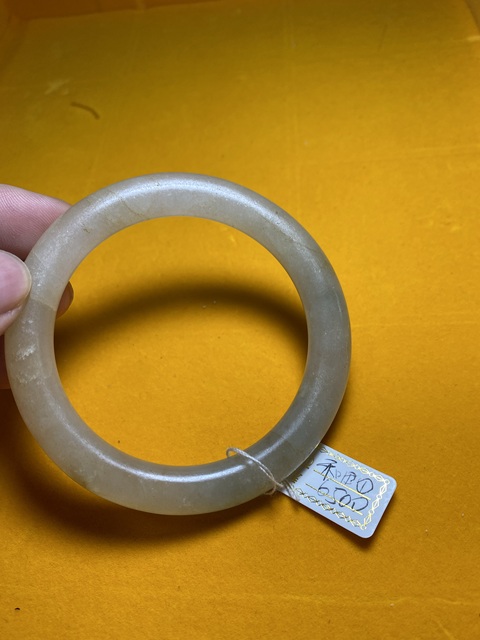 古玩玉器清代天然糯冰翡翠手鐲拍賣,當前價格6500元