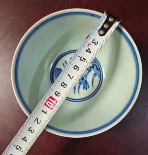 古玩陶瓷青花魚藻紋碗真品鑒賞圖