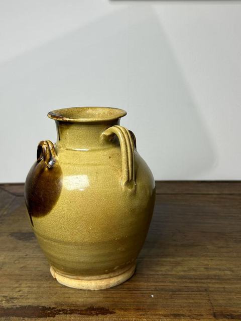 古玩陶瓷唐青釉褐斑長沙窯執壺真品鑒賞圖