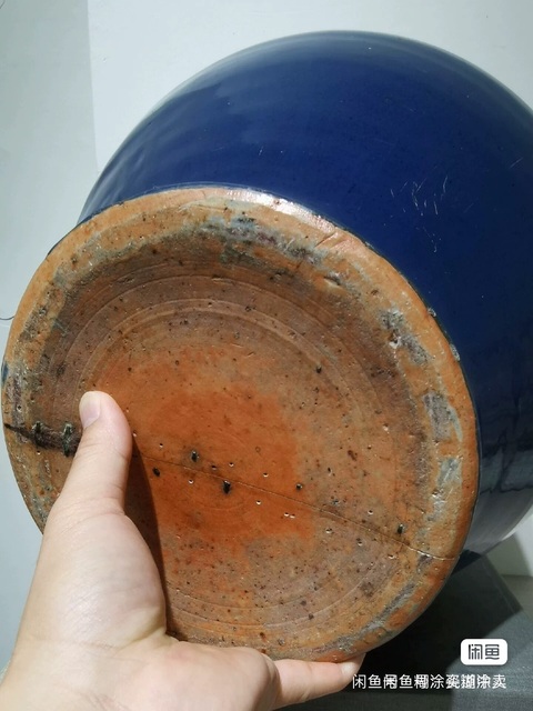 古玩陶瓷霽藍釉罐真品鑒賞圖
