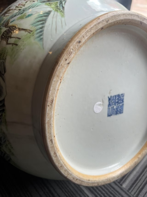 古玩陶瓷粉彩百鹿尊真品鑒賞圖