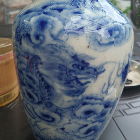 古玩陶瓷青花瓶真品鑒賞圖