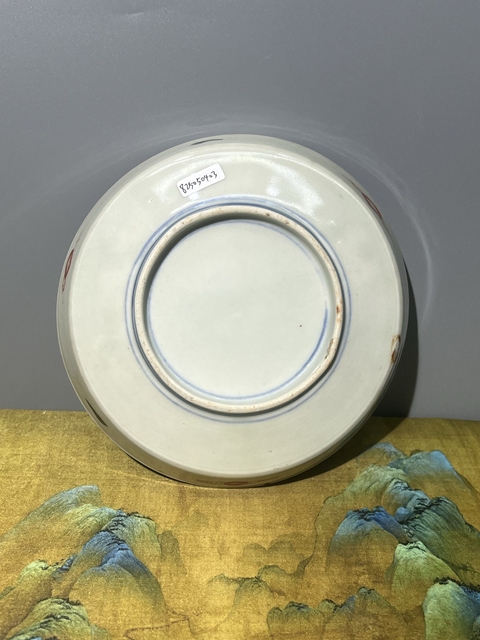 古玩陶瓷花鳥紋盤真品鑒賞圖