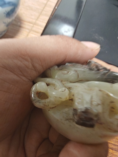 古玩玉器仿古玉劍首真品鑒賞圖