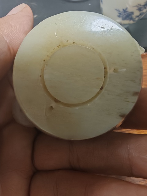 古玩玉器仿古玉劍首真品鑒賞圖