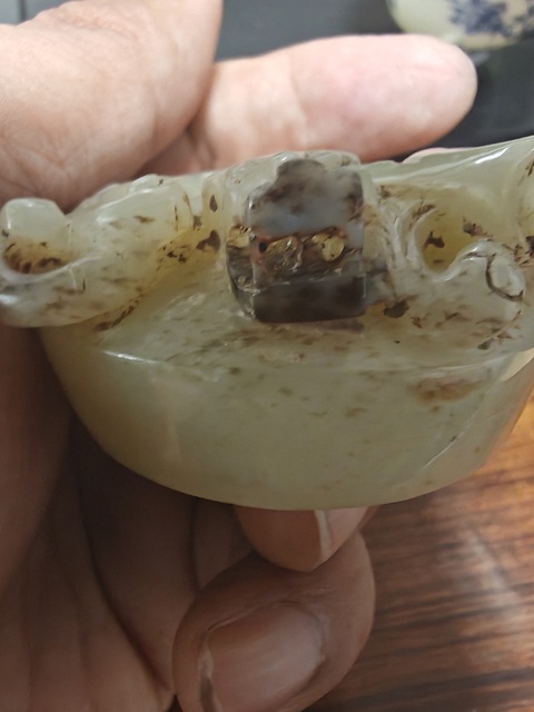 古玩玉器仿古玉劍首真品鑒賞圖