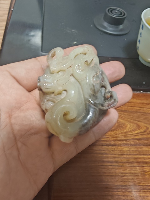 古玩玉器仿古玉劍首真品鑒賞圖