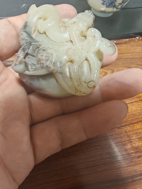 古玩玉器仿古玉劍首真品鑒賞圖