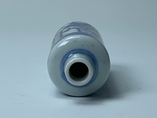 古玩陶瓷青花釉里紅人物故事紋鼻煙壺，模糊偏老真品鑒賞圖