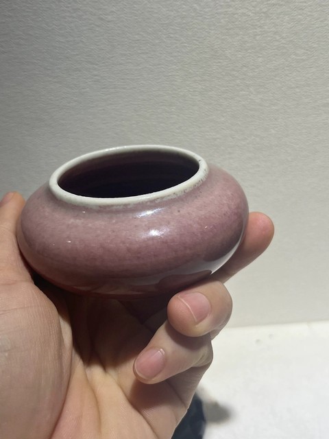 古玩陶瓷豇豆紅水洗真品鑒賞圖