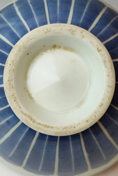 古玩陶瓷青花雞心碗真品鑒賞圖