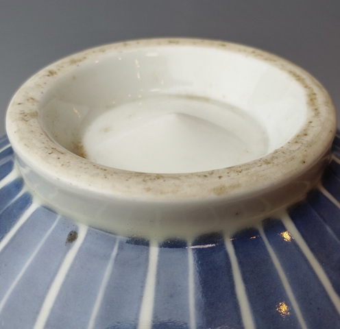 古玩陶瓷青花雞心碗真品鑒賞圖