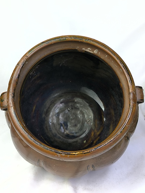 古玩陶瓷金元時期紫金釉瓜棱罐真品鑒賞圖