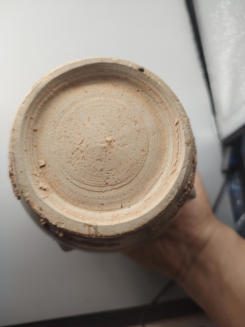 古玩陶瓷將樂窯青釉多角瓶真品鑒賞圖