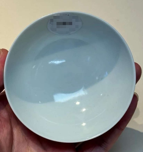 古玩陶瓷白釉茶圓真品鑒賞圖