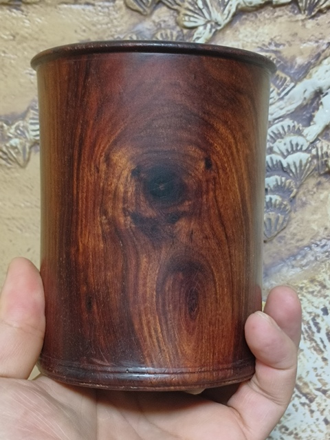 古玩雜項黃花梨筆筒真品鑒賞圖