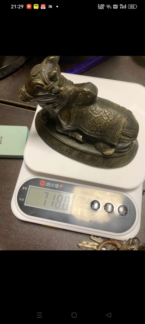 古玩銅器銅牛真品鑒賞圖