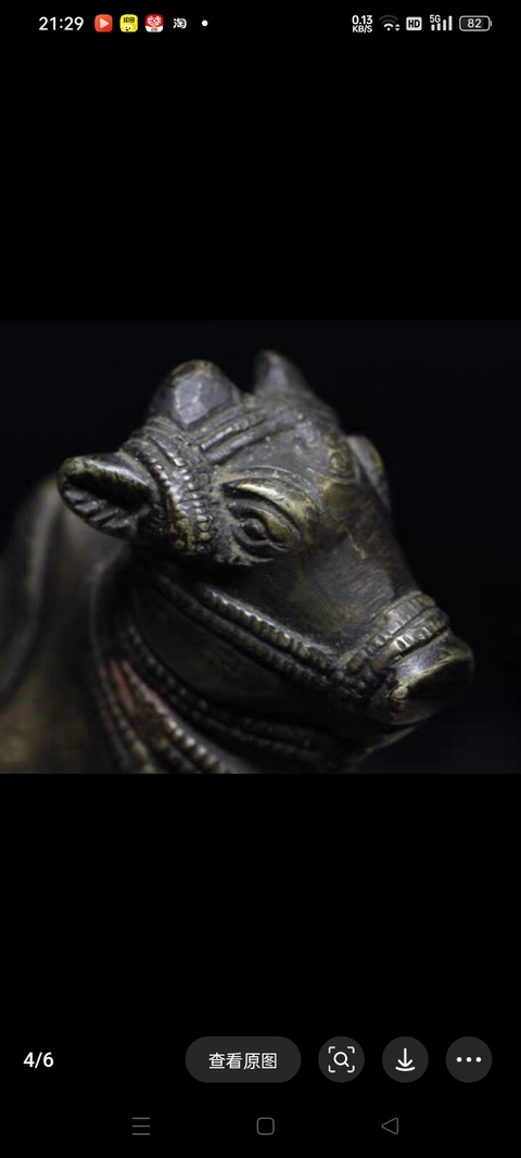 古玩銅器銅牛真品鑒賞圖
