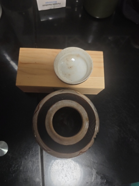 古玩陶瓷晚清哥釉五彩蓋罐真品鑒賞圖