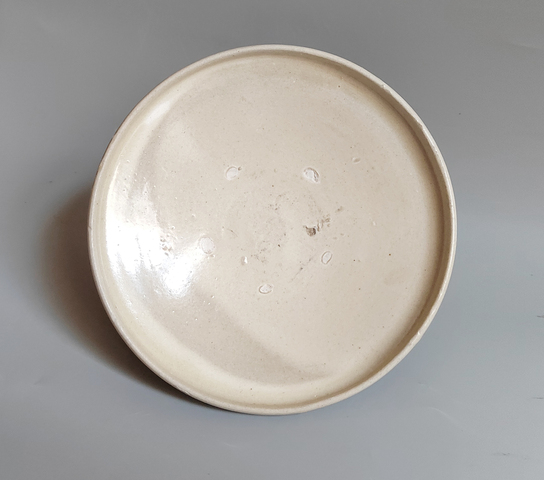 古玩陶瓷精品宋金白釉折沿盤拍賣,當前價格174元
