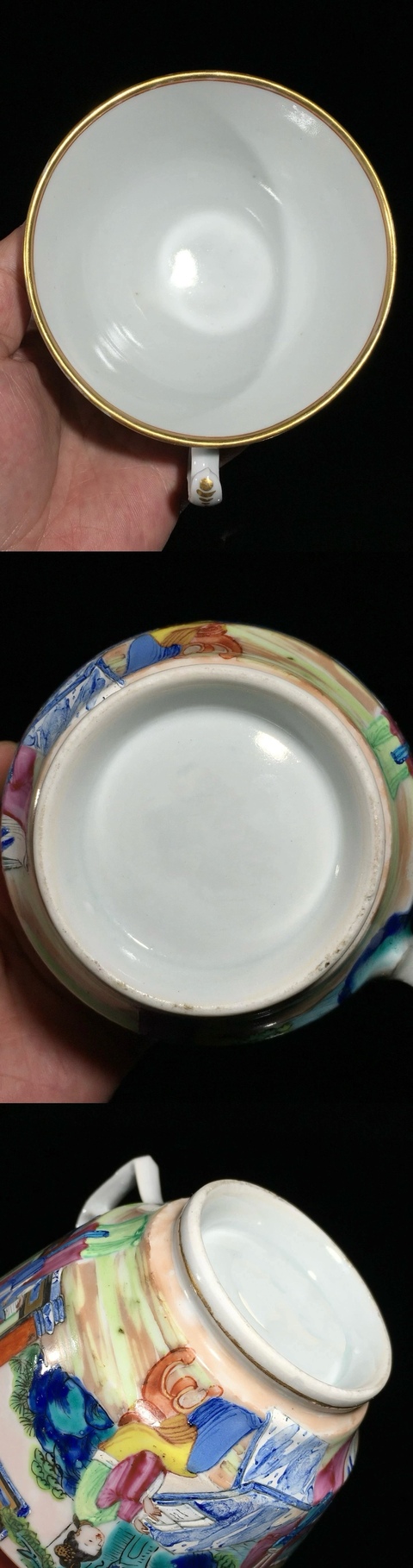 古玩陶瓷咸豐細路廣彩杯碟拍賣,當前價格11600元
