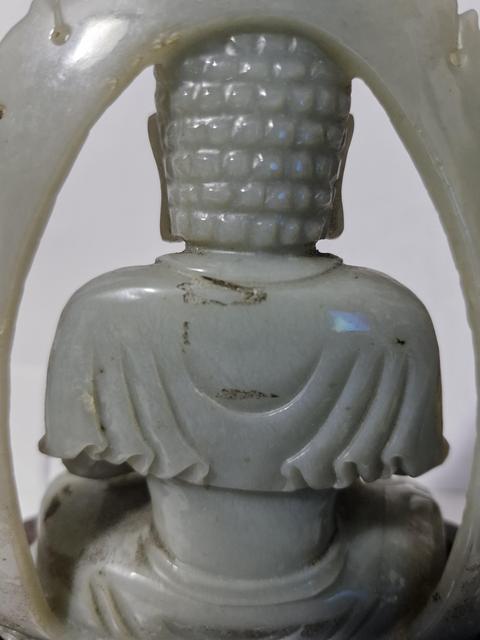 古玩玉器天然和田玉佛真品鑒賞圖