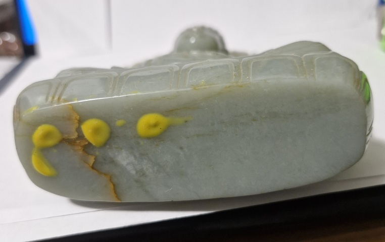 古玩玉器天然和田玉佛真品鑒賞圖
