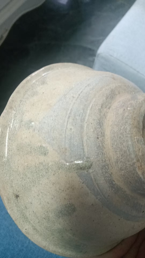 古玩陶瓷 龍泉窯系青釉澀圈圈足疊燒工藝碗真品鑒賞圖
