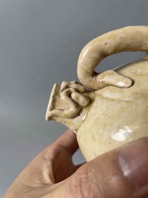 古玩陶瓷南北朝洪州窯青釉虎子水滴拍賣,當前價格6000元