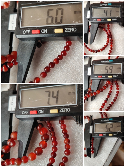 古玩玉器紅瑪瑙隔珠隔片珠串一條拍賣,當前價格266元