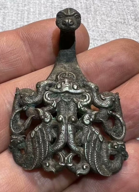 古玩銅器銅代勾真品鑒賞圖