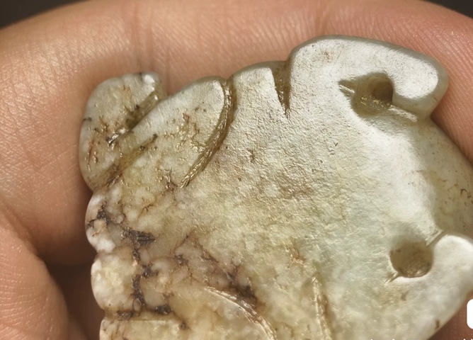 古玩玉器仿古做舊玉蟾真品鑒賞圖