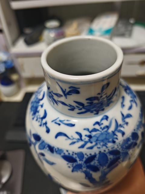 古玩陶瓷青花人物故事紋雞腿瓶真品鑒賞圖