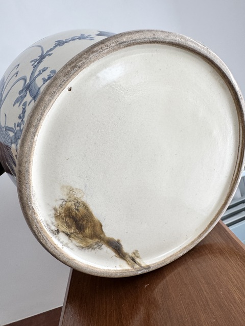 古玩陶瓷青花四系將軍罐真品鑒賞圖