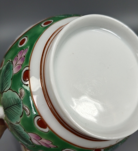 古玩陶瓷粉彩教子圖紋茶葉罐真品鑒賞圖
