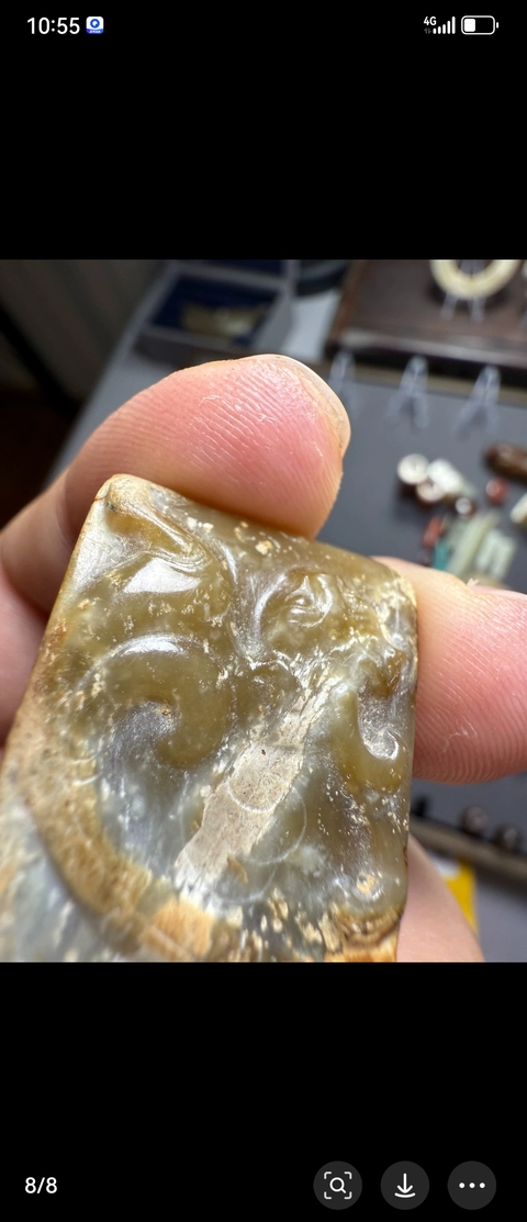 古玩玉器玉劍璏真品鑒賞圖