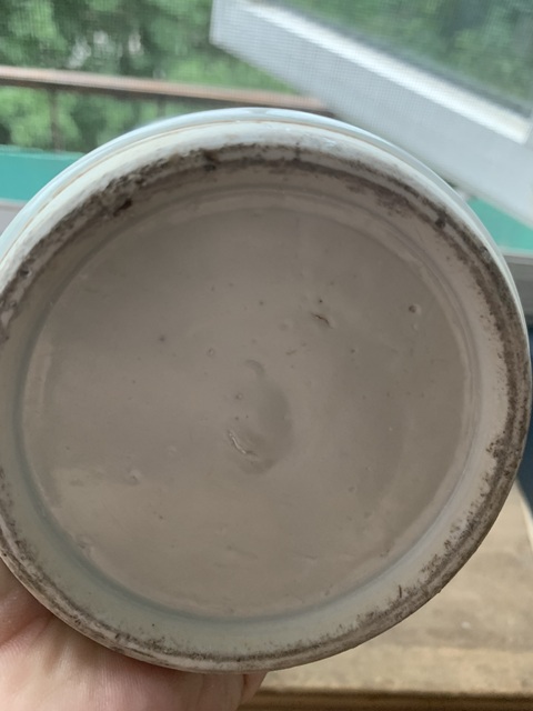古玩陶瓷花卉紋青花雞腿蓋瓶真品鑒賞圖