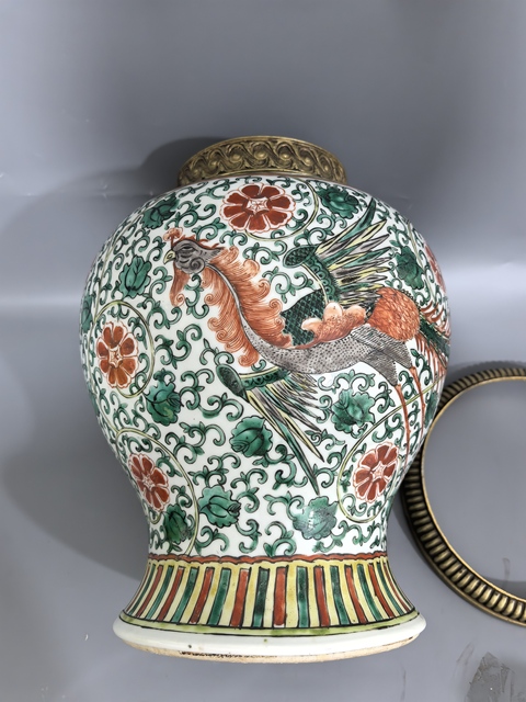 古玩陶瓷五彩將軍罐真品鑒賞圖