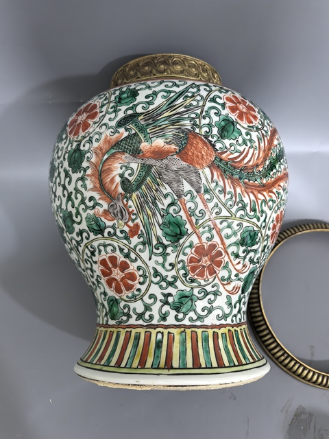 古玩陶瓷五彩將軍罐真品鑒賞圖