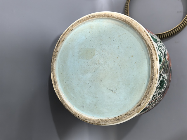 古玩陶瓷五彩將軍罐真品鑒賞圖