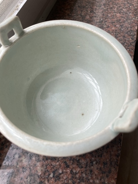 古玩陶瓷青白釉三足爐真品鑒賞圖