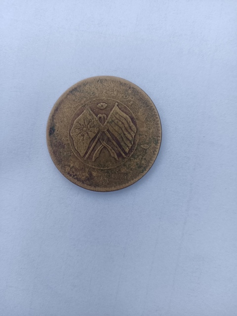古玩錢幣湖南省造雙旗銅元真品鑒賞圖