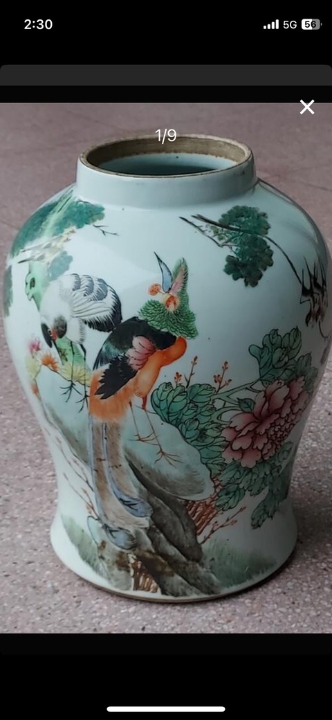 古玩陶瓷五倫圖將軍罐真品鑒賞圖