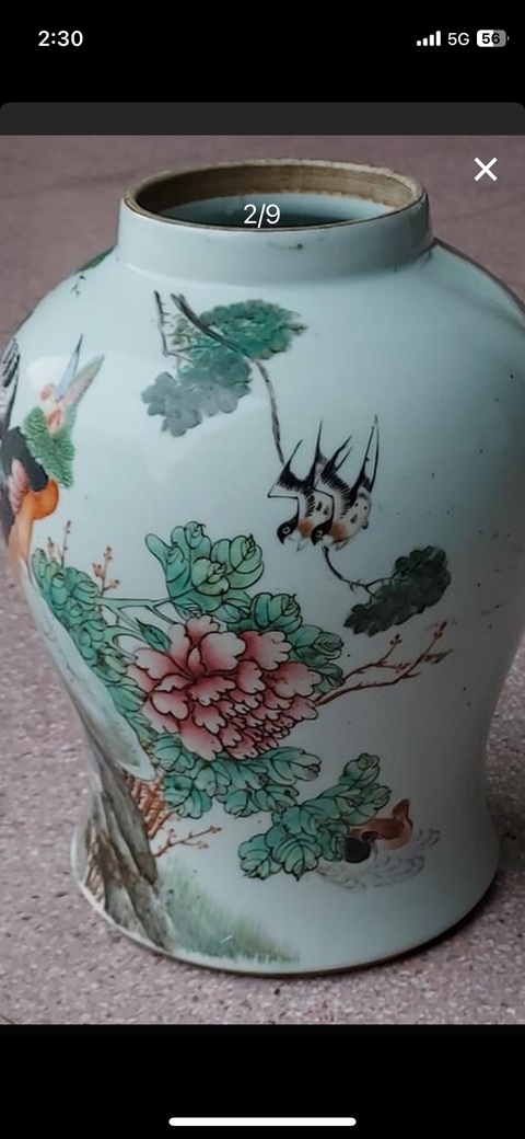 古玩陶瓷五倫圖將軍罐真品鑒賞圖